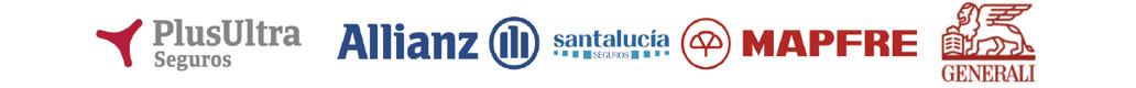 Colaboramos con Plus Ultra Seguros, Allianz, Santa Lucía, Mapfre y Generali